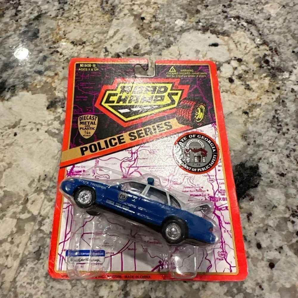 Road Champs Police State of Georgia State Patrol Police Car  ca.1995 die cast